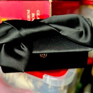 NWT satin clutch with bow